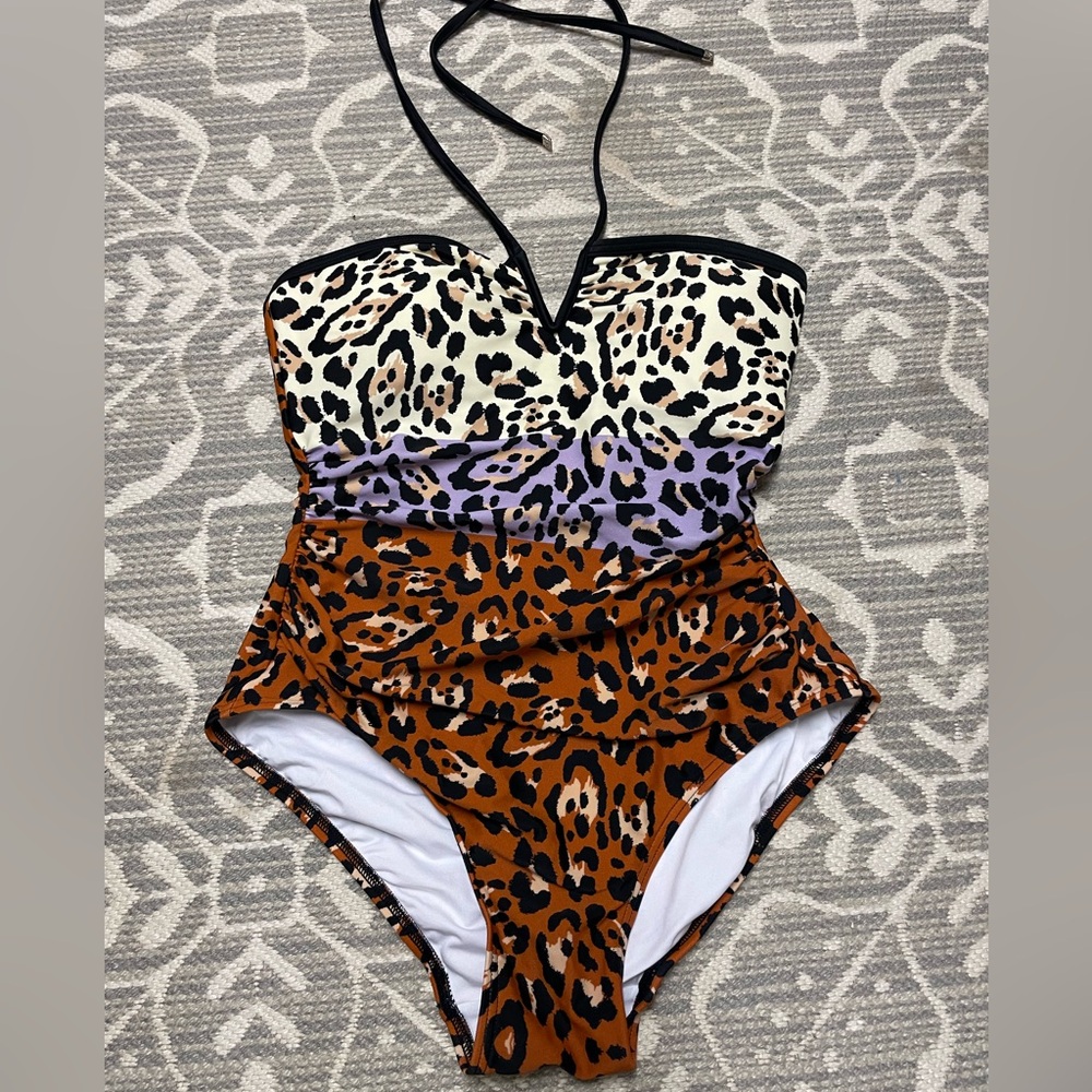 Calvin Klein one piece with tie neck